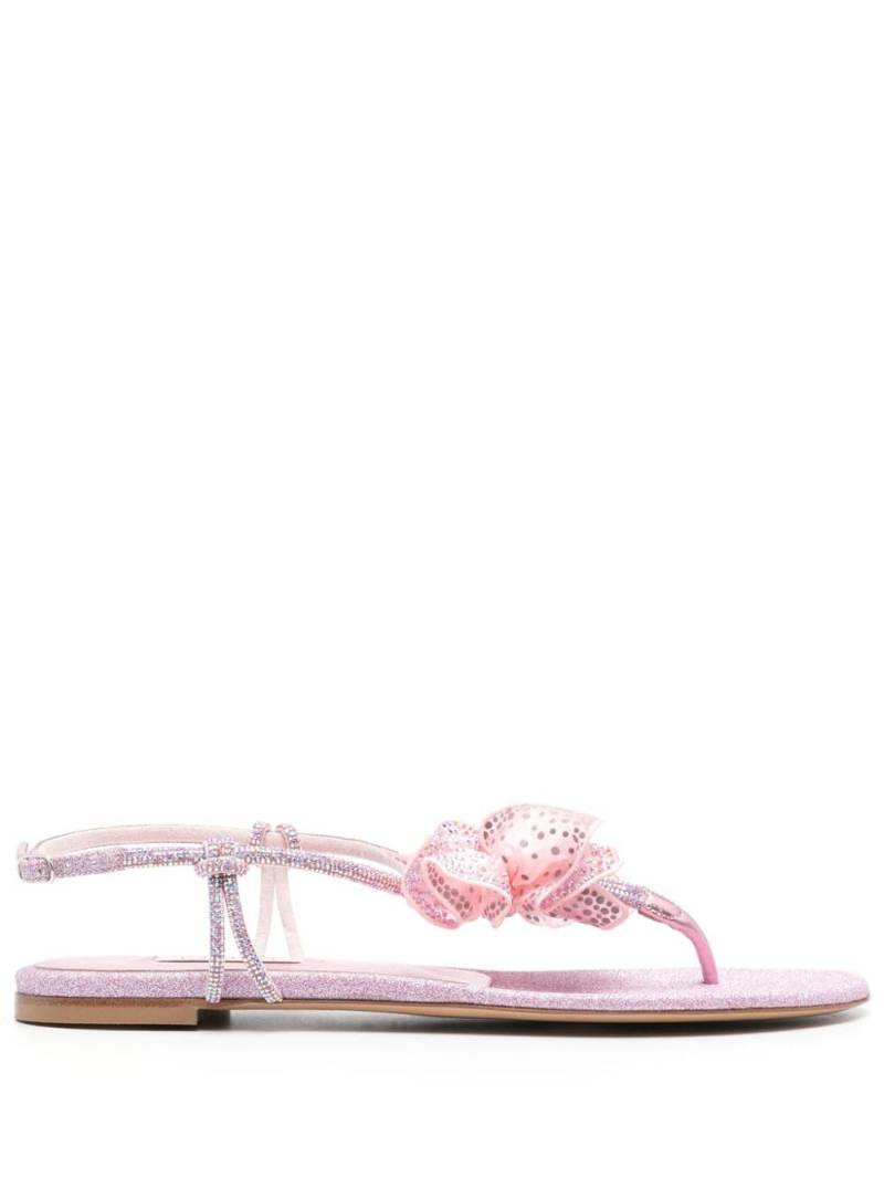 Casadei Ochidea flat sandals - Pink von Casadei