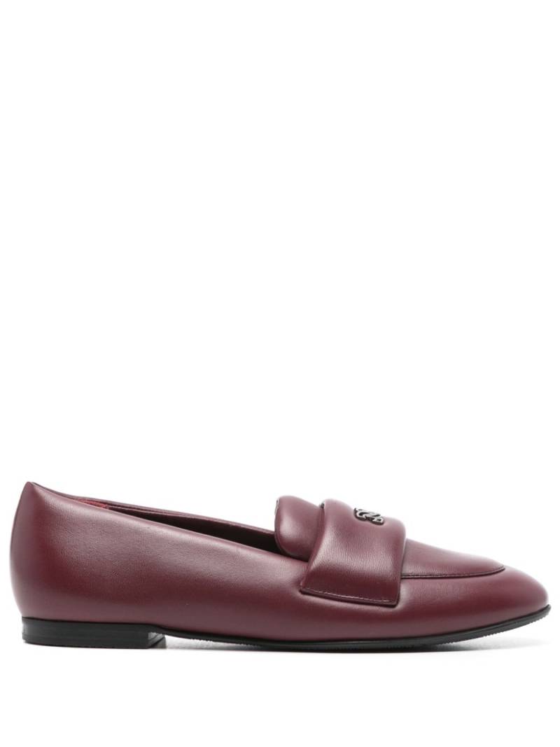 Casadei Puff Leather loafers - Red von Casadei