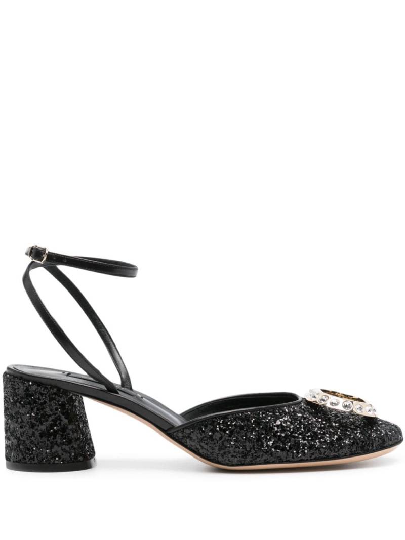 Casadei Ring Cleo 50mm pumps - Black von Casadei