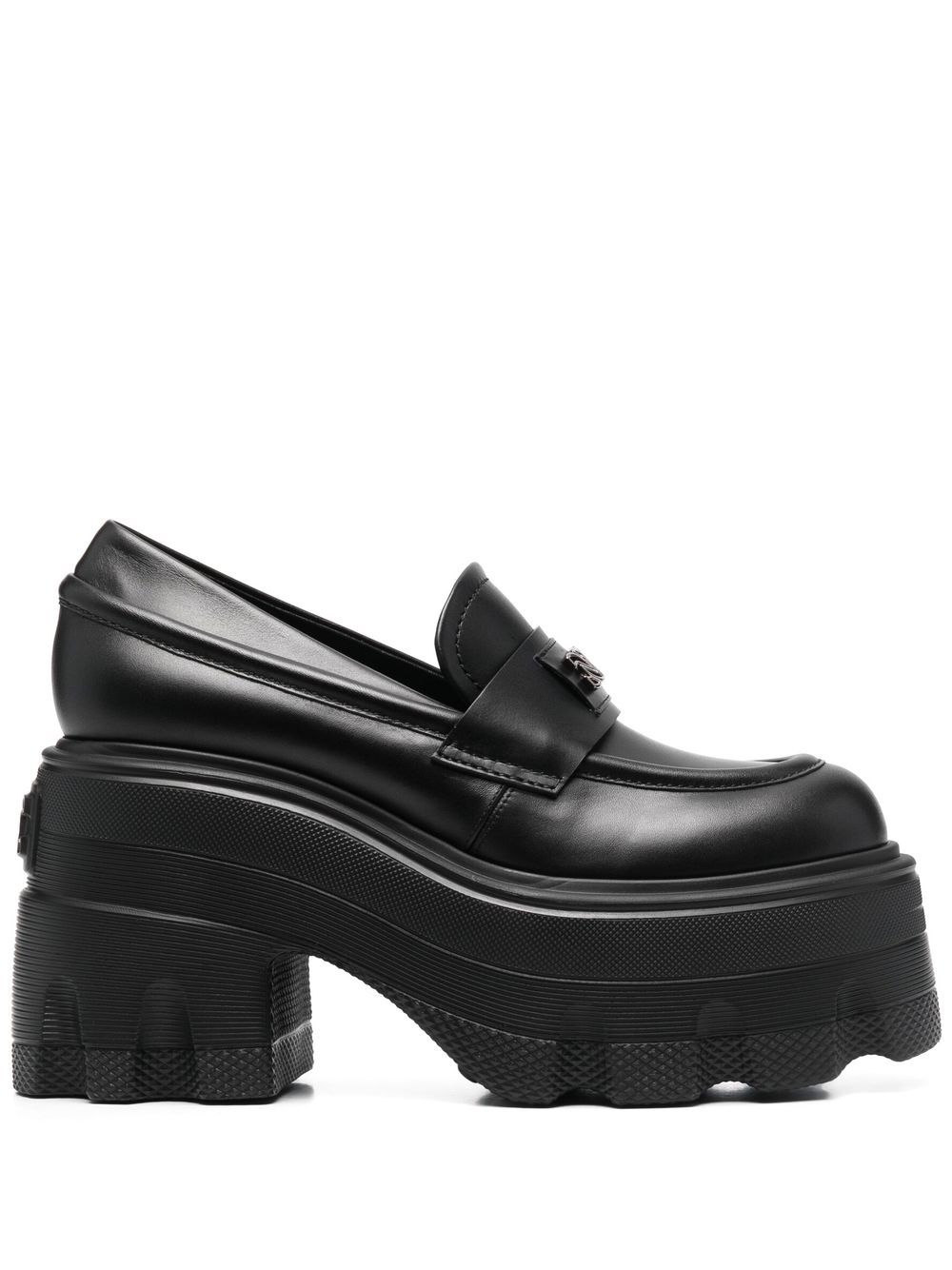 Casadei Rock 110mm platform loafers - Black von Casadei