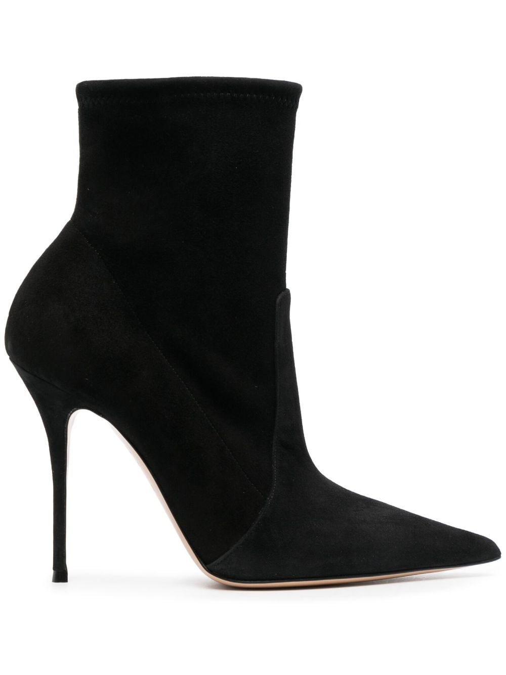 Casadei Scarlet 105mm leather boots - Black von Casadei