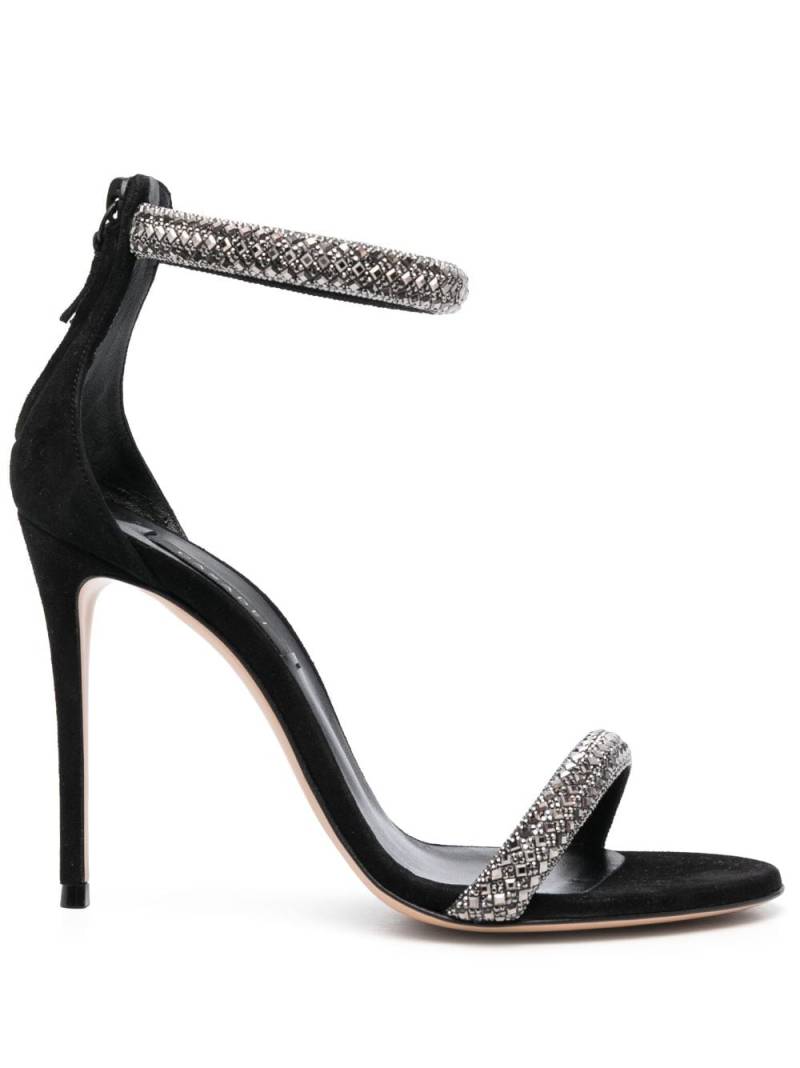 Casadei Scarlet Stratosphere 100mm crystal-embellished sandals - Black von Casadei