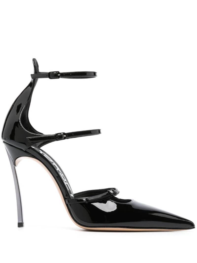 Casadei Super Blade Rachel 100mm leather pumps - Black von Casadei