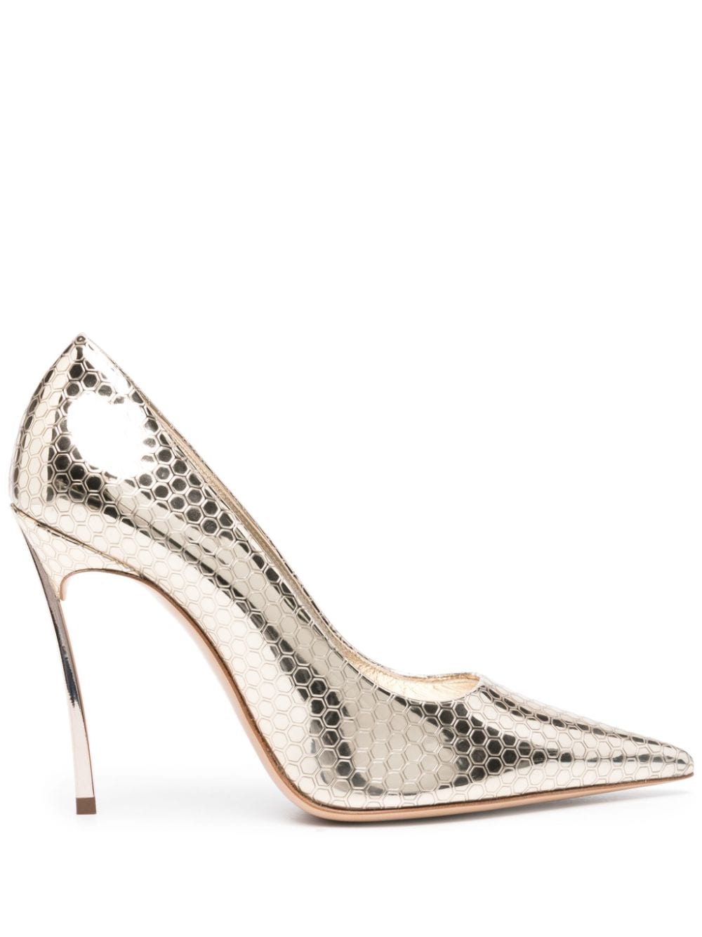 Casadei Superblade Atomium 100mm pumps - Gold von Casadei