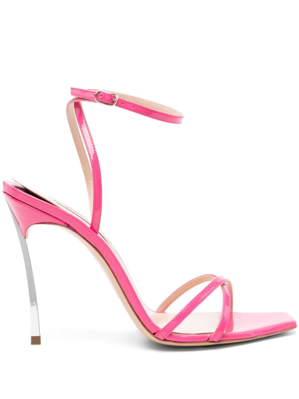 Casadei Superblade Jolly 100mm patent leather sandals - Pink von Casadei