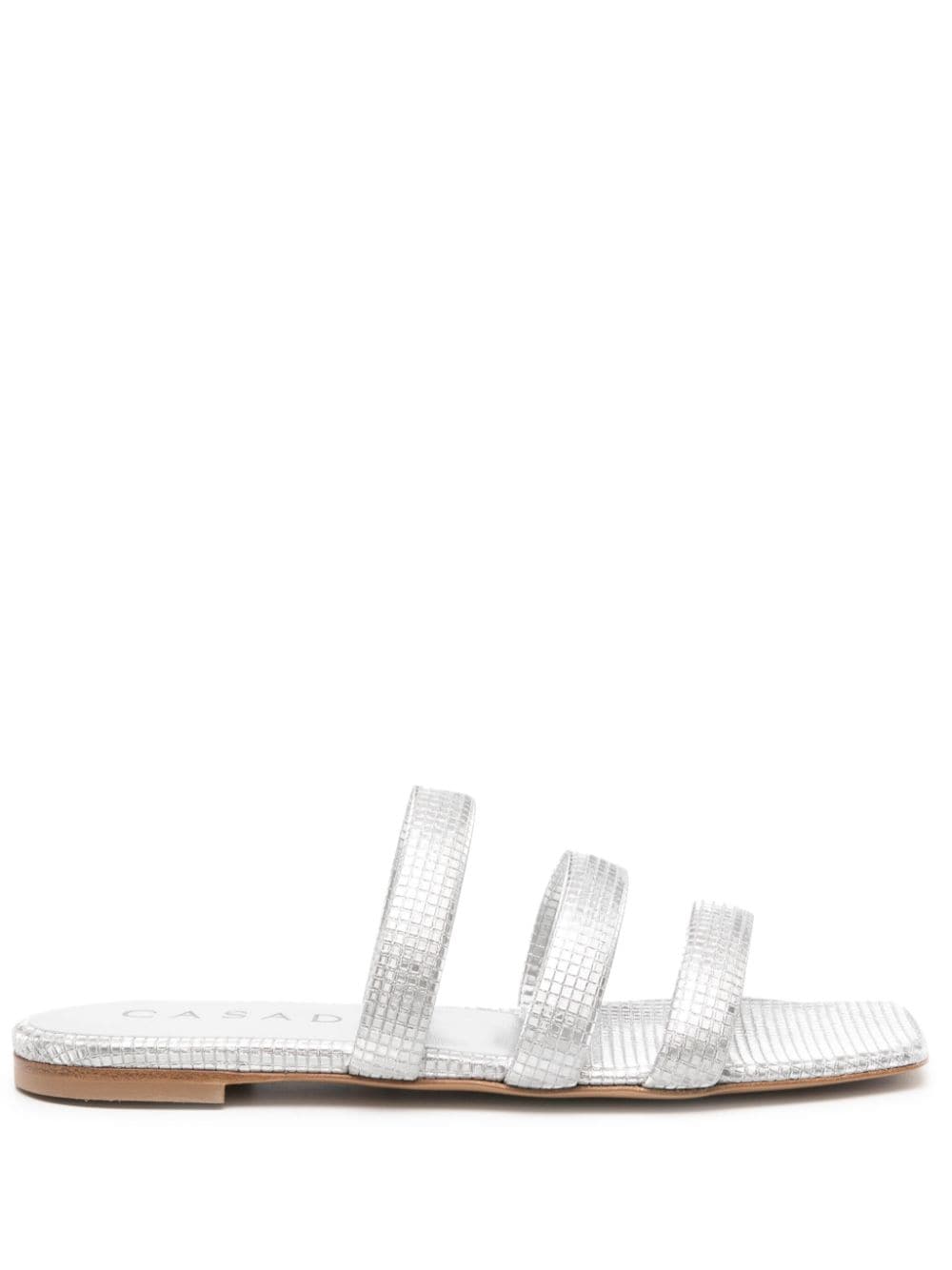 Casadei geometric-pattern metallic sandals - Silver von Casadei