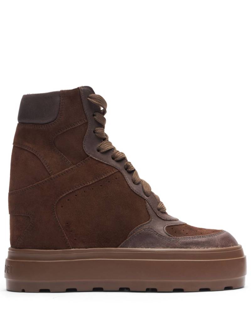 Casadei high-top suede sneakers - Brown von Casadei