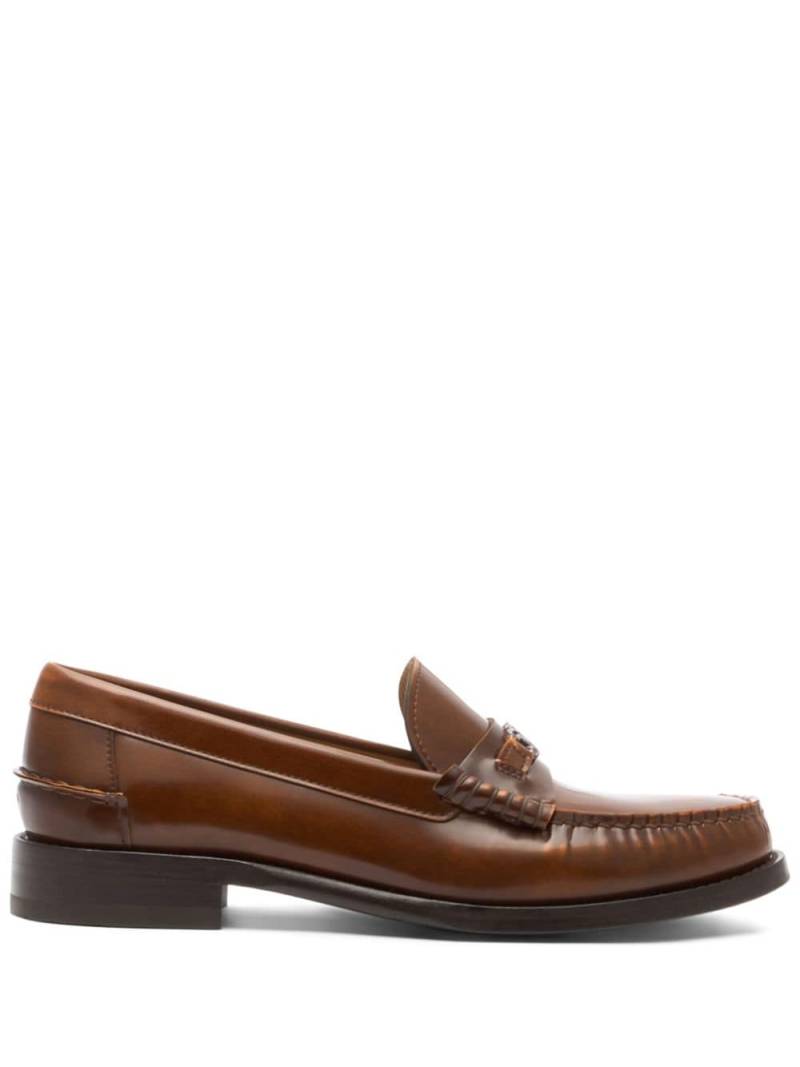 Casadei leather loafers - Brown von Casadei