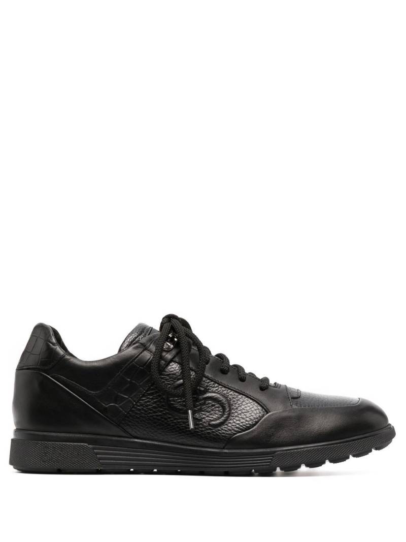 Casadei monogram low-top sneakers - Black von Casadei