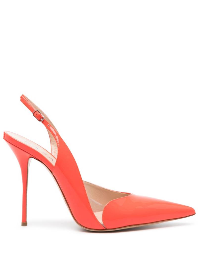 Casadei patent-leather slingback pumps - Red von Casadei