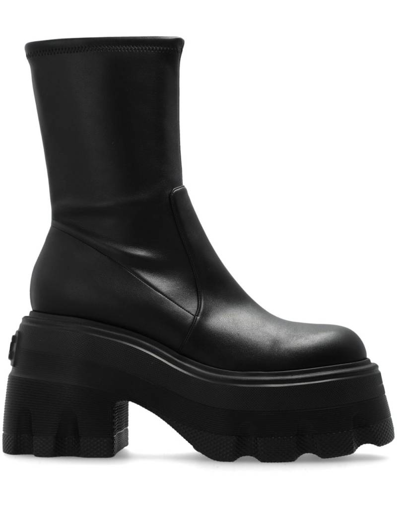 Casadei platform anklee boots - Black von Casadei