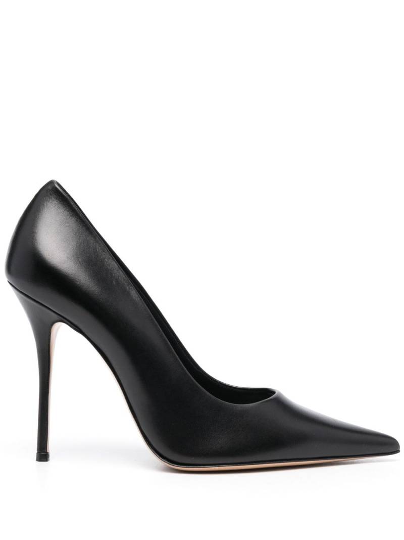 Casadei pointed-toe 110mm leather pumps - Black von Casadei