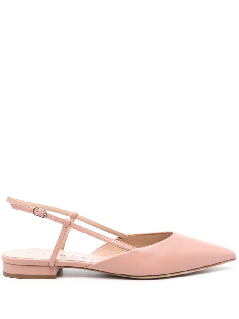 Casadei pointed-toe slingback ballerina - Pink von Casadei