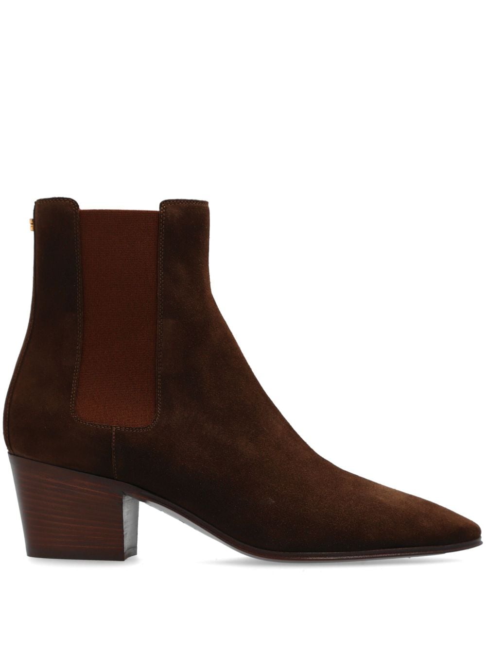 Casadei pointed-toe suede Chelsea boots - Brown von Casadei