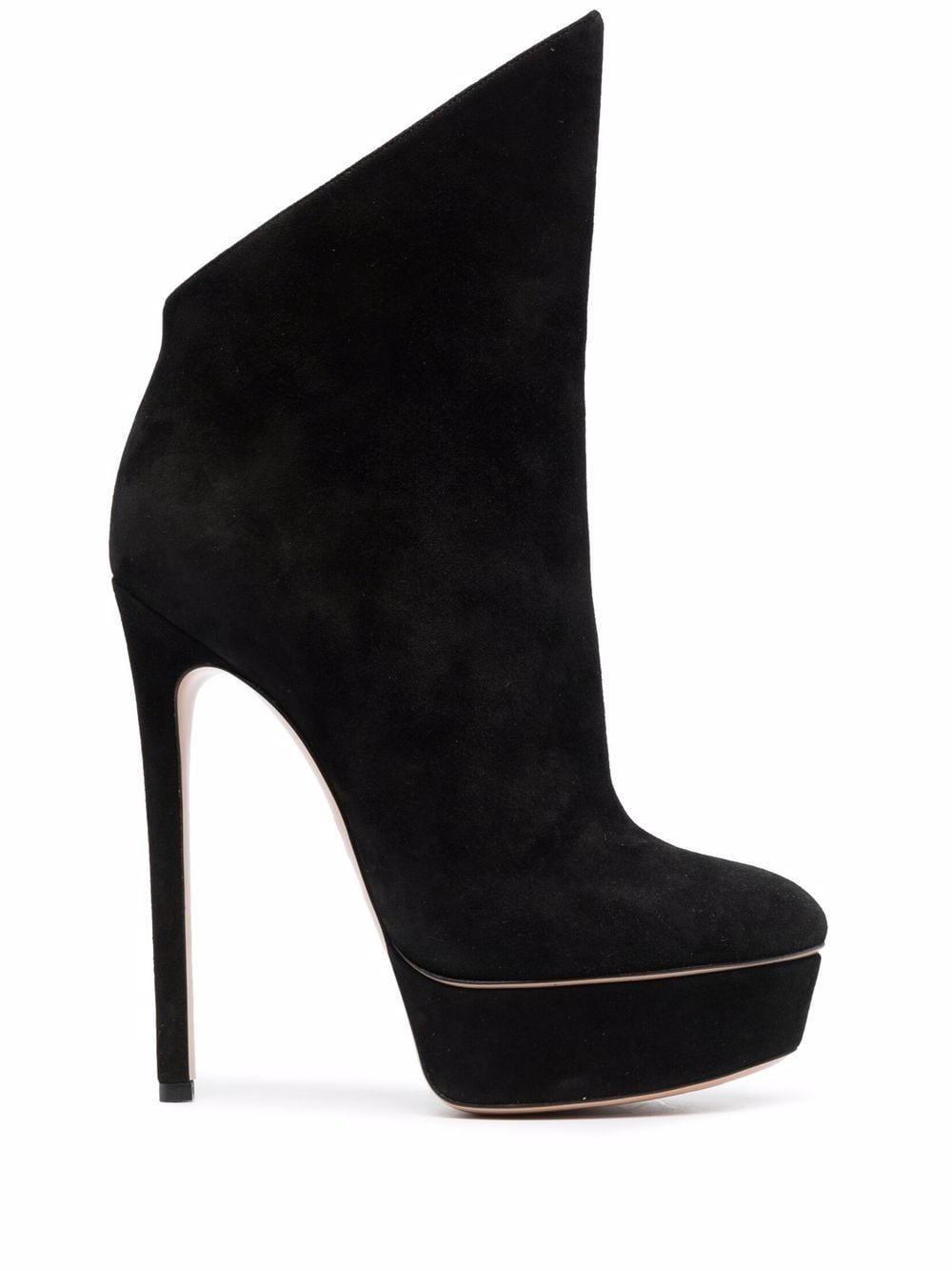 Casadei stiletto suede boots - Black von Casadei