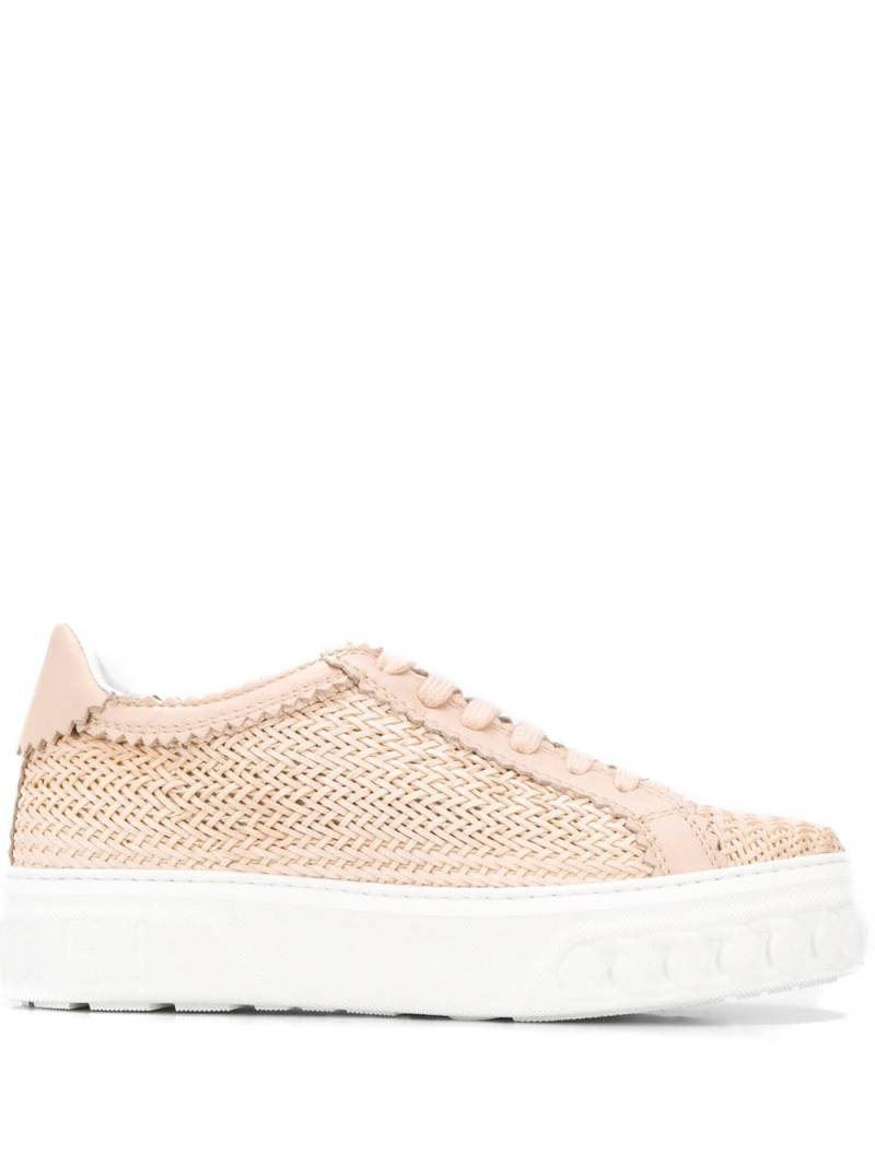 Casadei woven low-top sneakers - Pink von Casadei