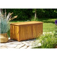 Auflagenbox Akazienholz 110x46x59cm Innenplane 300L von Casaria®