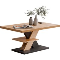 Couchtisch Detroit Holz/Grau 90x60x45cm von Casaria®