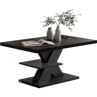 Couchtisch Detroit Schwarz 90x60x45cm von Casaria®