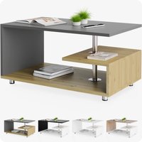 Couchtisch Orlando Holz/Grau 95x55x50cm von Casaria®