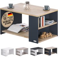 Couchtisch Santa Cruz Holz/Grau 90x60x50cm von Casaria®