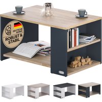 Couchtisch Santa Cruz Holz/Grau 90x60x50cm von Casaria®