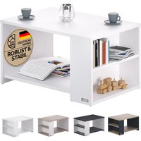 Couchtisch Santa Cruz Weiß 90x59x47cm von Casaria®