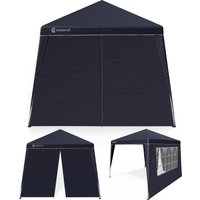 Faltpavillon Capri Anthrazit 3x3m inkl 2 Seitenwänden von Casaria®