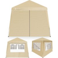 Faltpavillon Capri Beige 3x3m inkl. 4 Seitenwänden von Casaria®