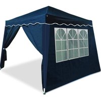 Faltpavillon Capri Blau 3x3m inkl 4 Seitenwänden von Casaria®