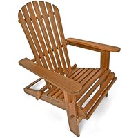 Liegestuhl Adirondack Akazienholz klappbar von Casaria®