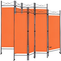 Paravent 2er-Set Orange 180x163cm von Casaria®