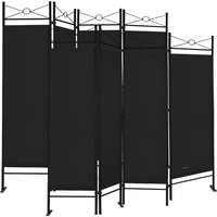 Paravent 2er-Set Schwarz 180x163cm von Casaria®