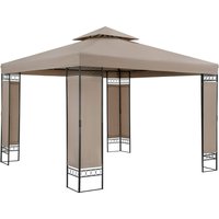 Pavillon Lorca Taupe 3x3m von Casaria®