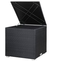 Polyrattan Auflagenbox Schwarz 318L von Casaria®