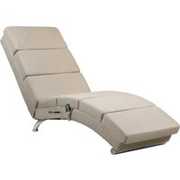 Relaxliege London Sand mit Massage- & Heizfunktion von Casaria®