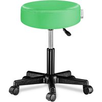 Rollhocker Kunstleder Grün 360° drehbar von Casaria®