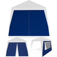 Seitenwand Faltpavillon Capri 2er-Set Blau 3x3m von Casaria®