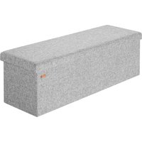 Sitzbank Grau 115x38x38cm mit Stauraum faltbar von Casaria®