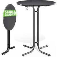 Stehtisch Grau 110x70cm klappbar von Casaria®