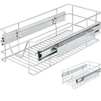 Teleskopschublade 2er-Set 30cm Schrankbreite Außenmaß von Casaria®