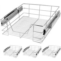 Teleskopschublade 4er-Set 50cm Schrankbreite Außenmaß von Casaria®