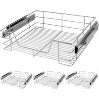Teleskopschublade 4er-Set 60cm Schrankbreite Außenmaß von Casaria®