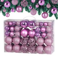 Weihnachtsbaumkugeln Rosa 100-tlg von Deuba®