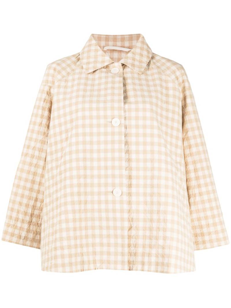 Casey Casey Dries gingham-check shirt jacket - Neutrals von Casey Casey