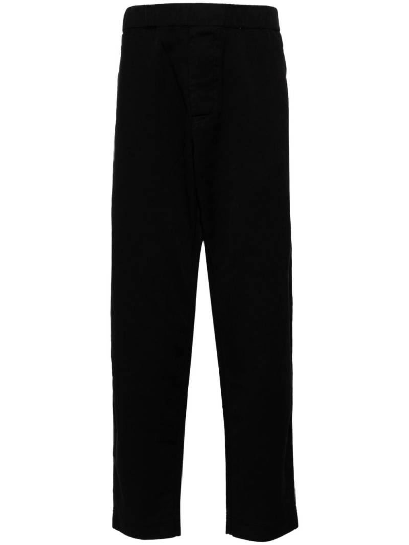 Casey Casey cotton straight-leg trousers - Black von Casey Casey