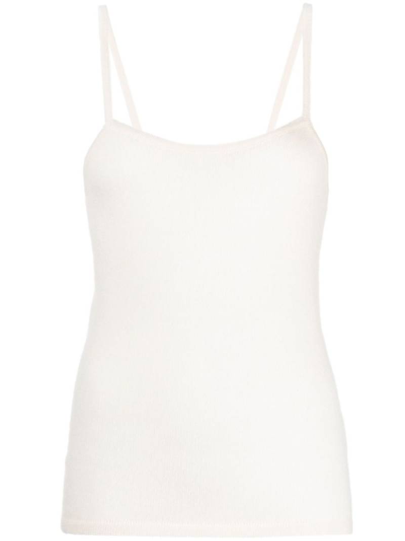 Cashmere In Love Amaya fine-knit tank top - White von Cashmere In Love