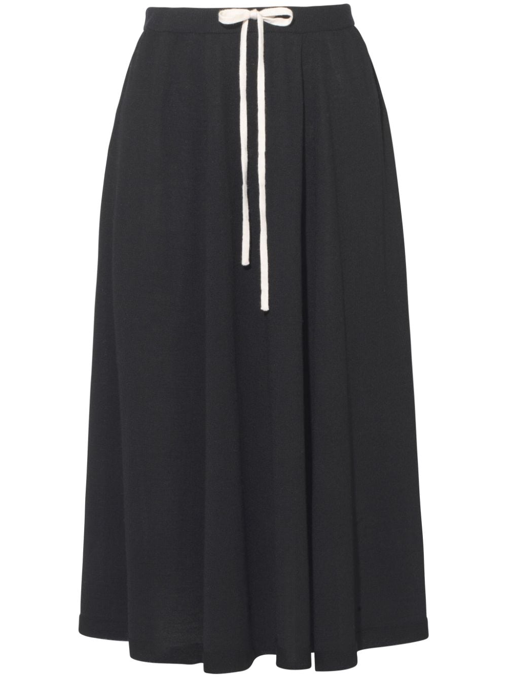 Cashmere In Love Bloom midi skirt - Black von Cashmere In Love