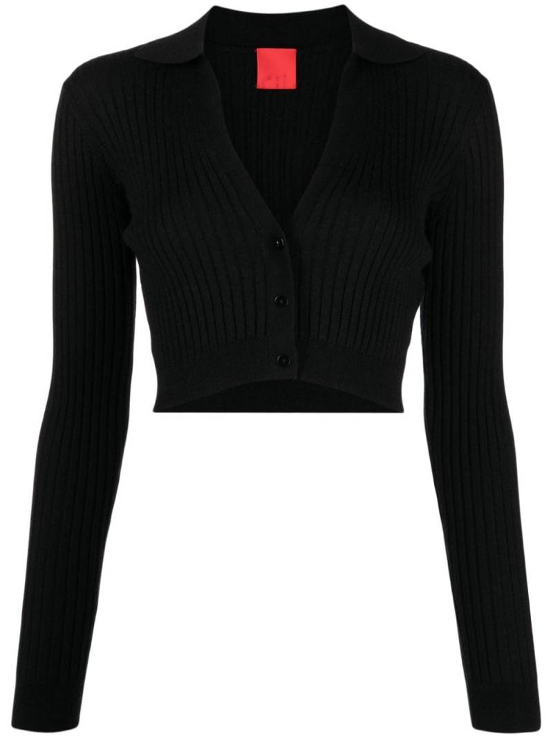 Cashmere In Love Callen cropped cardigan - Black von Cashmere In Love