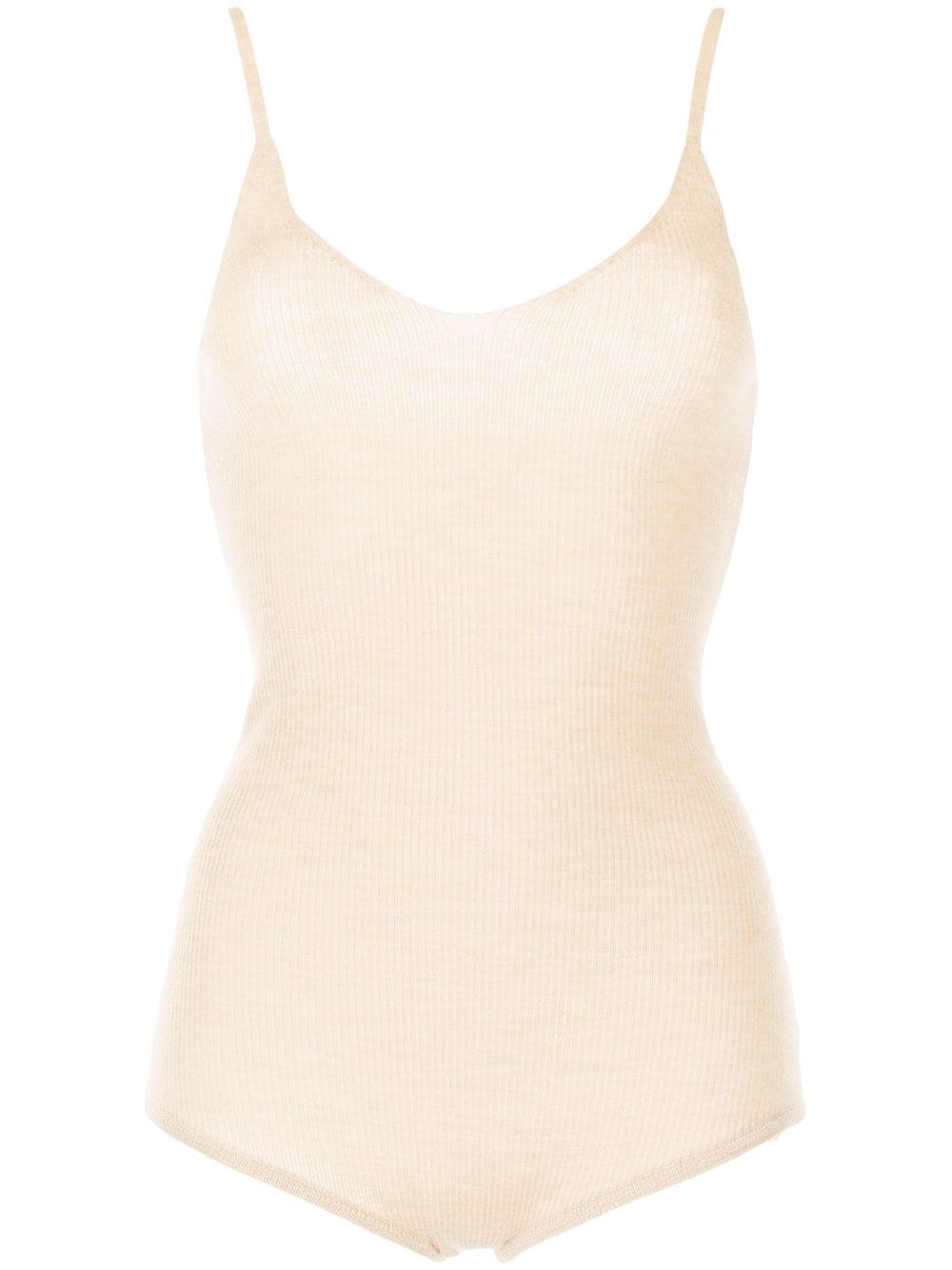 Cashmere In Love Joni fine-knit cashmere bodysuit - White von Cashmere In Love